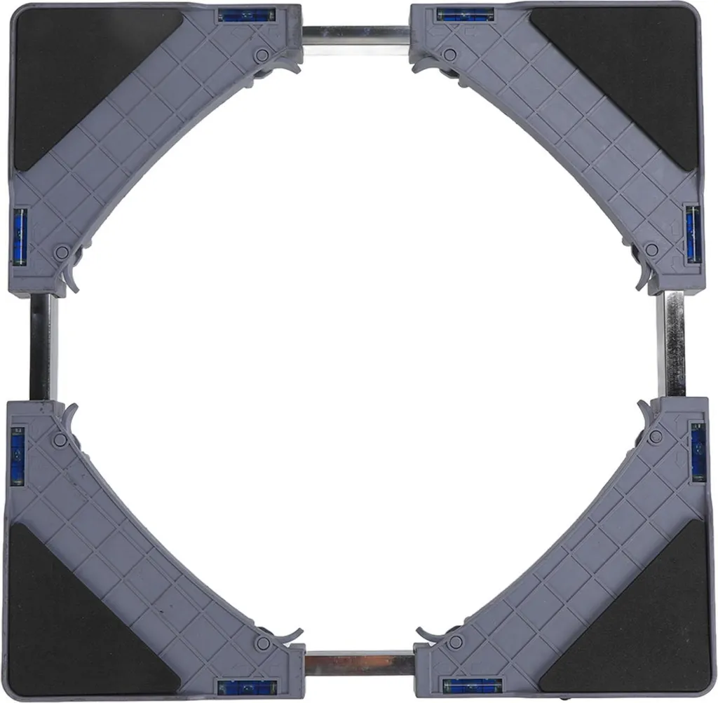 Socle pour réfrigérateur ajustable et socle de climatiseur mobile blanc