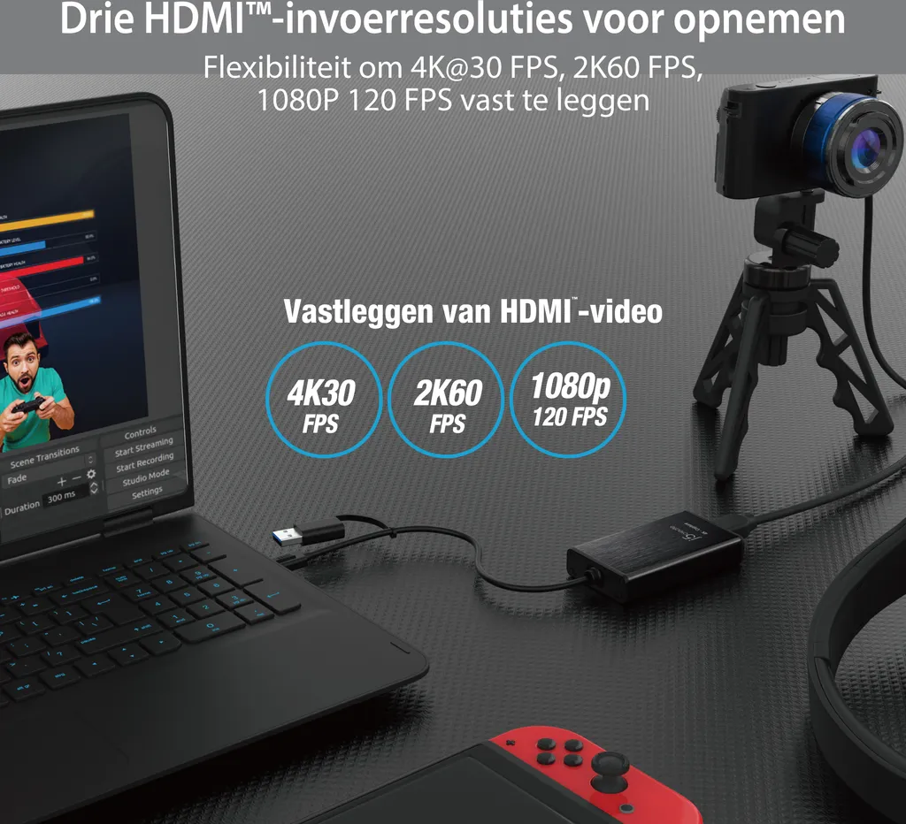 Transformez votre Caméra en Webcam 4K via j5create JVA11-N HDMI USB-C - 8