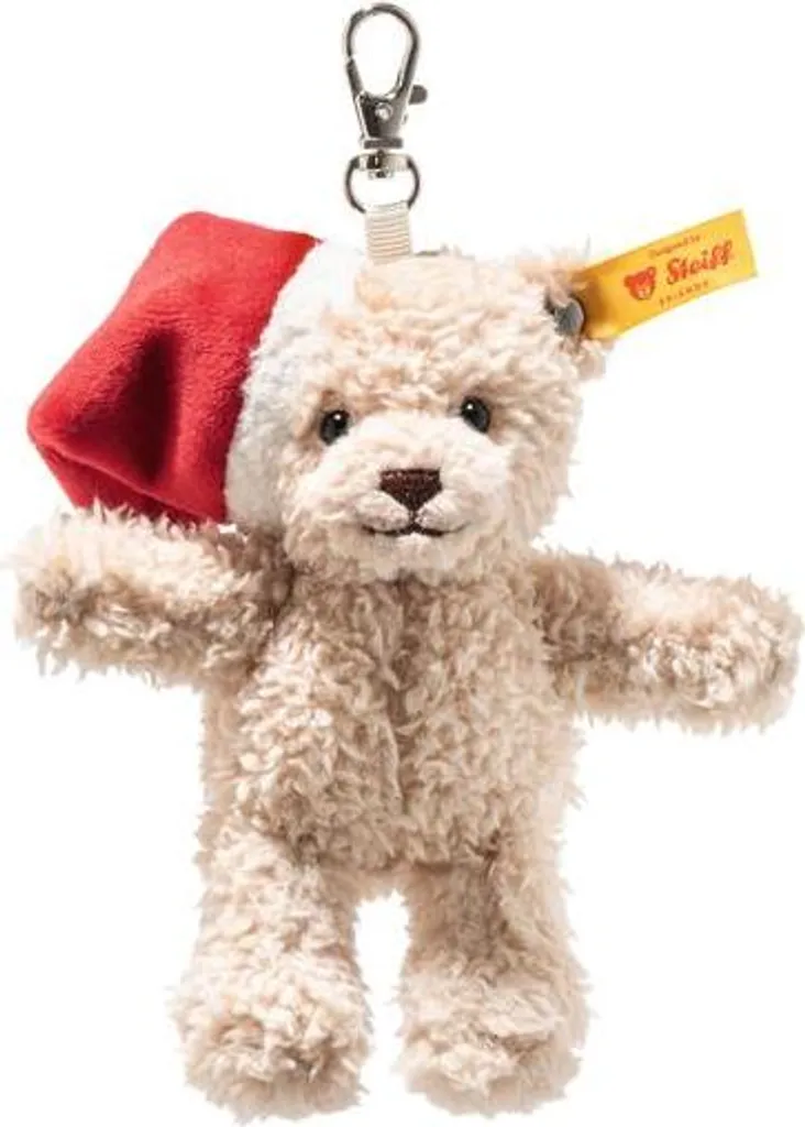 Ours Teddy de Noël Steiff 12 cm en Peluche Beige avec Attache Dorée