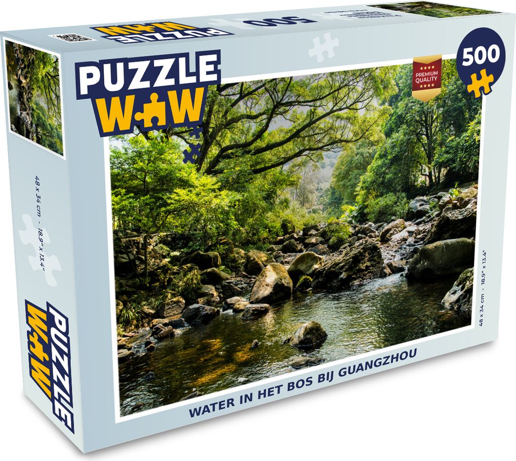 MuchoWow Puzzle 500 Teile Wasser im Wald bei Guangzhou - 500 Teile - Kinder - Selberbauen - Puzzlespiele
