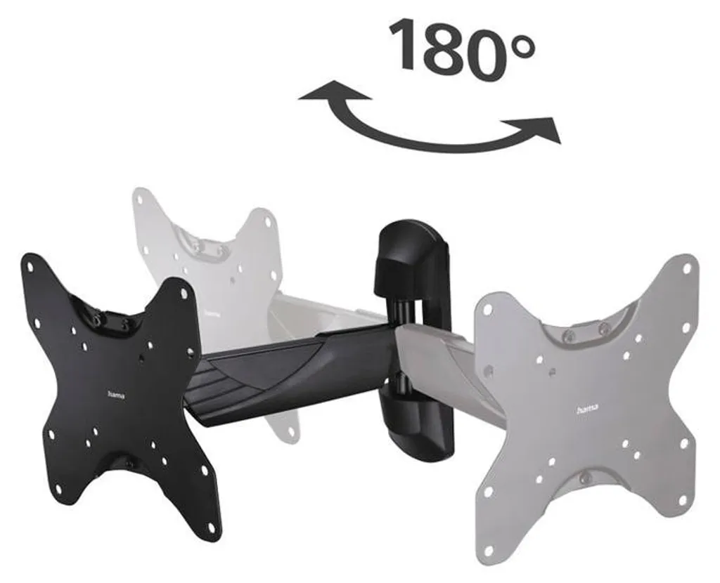 Support TV mural orientable pour supprimer les reflets de l'écran