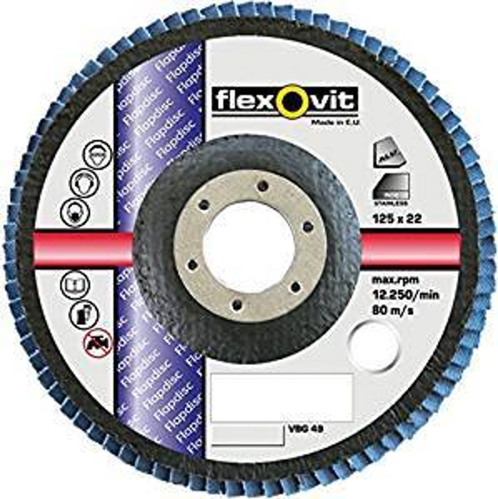 Faecherschleifscheiben 115x22 mm K 80