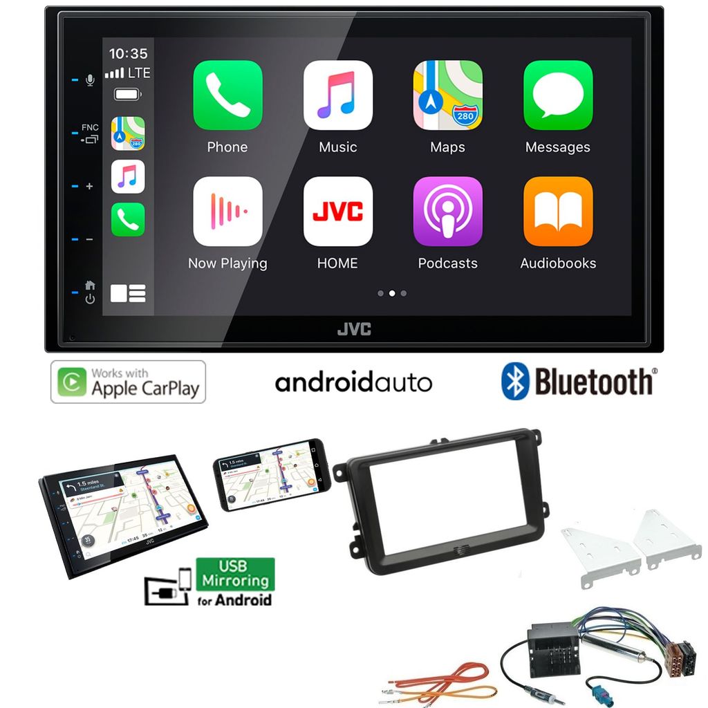 JVC KW-M560BT 2-DIN Autoradio Apple CarPlay