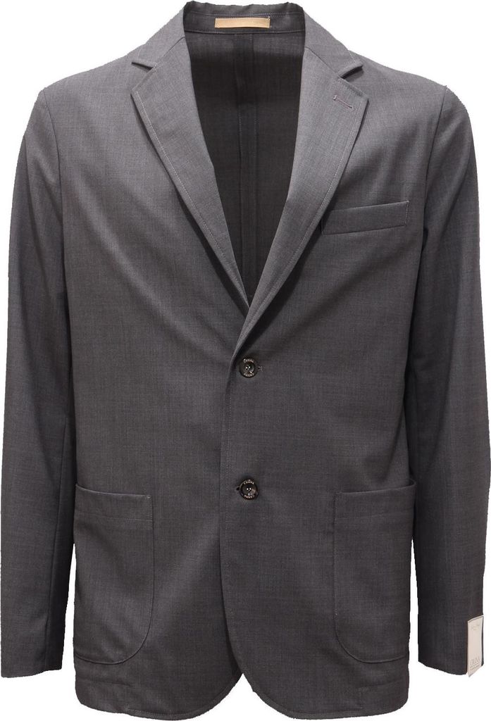 1806AG giacca uomo CRUNA grey light wool jacket man
