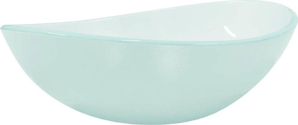 vidaXL Umyvadlo z tvrzeného skla 54,5x35x15,5 cm matné Obrázek produktu 