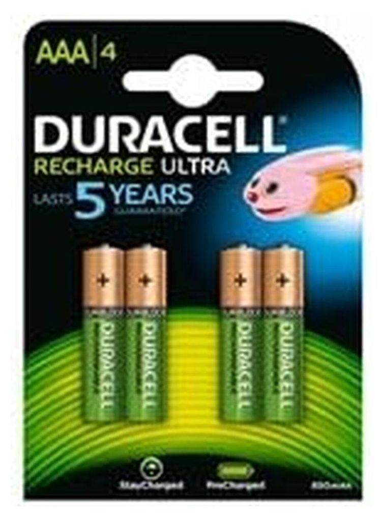 R03/AAA batteries 1.2V Duracell Recharge series Ni-MH HR03 Produktbild 