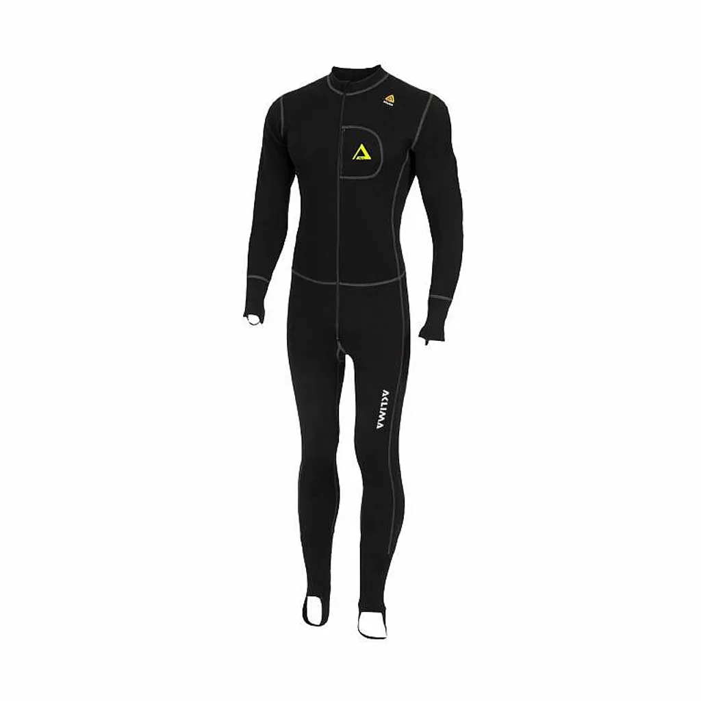 Sous-vêtement Intégral WarmWool Bodypiece Aclima en Mérinos Noir 2XL