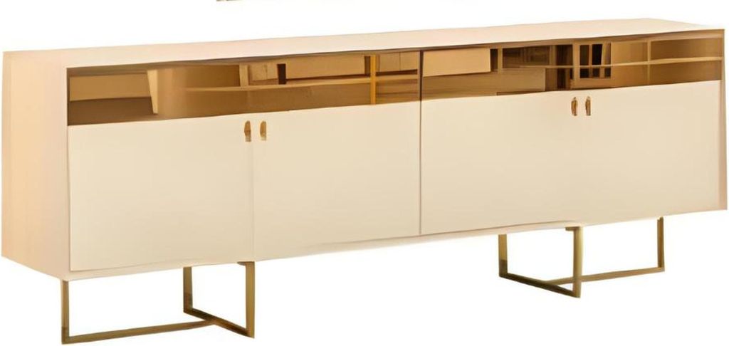 Esszimmer Goldene Anrichte Küchen Kommode Stilvolles Sideboard