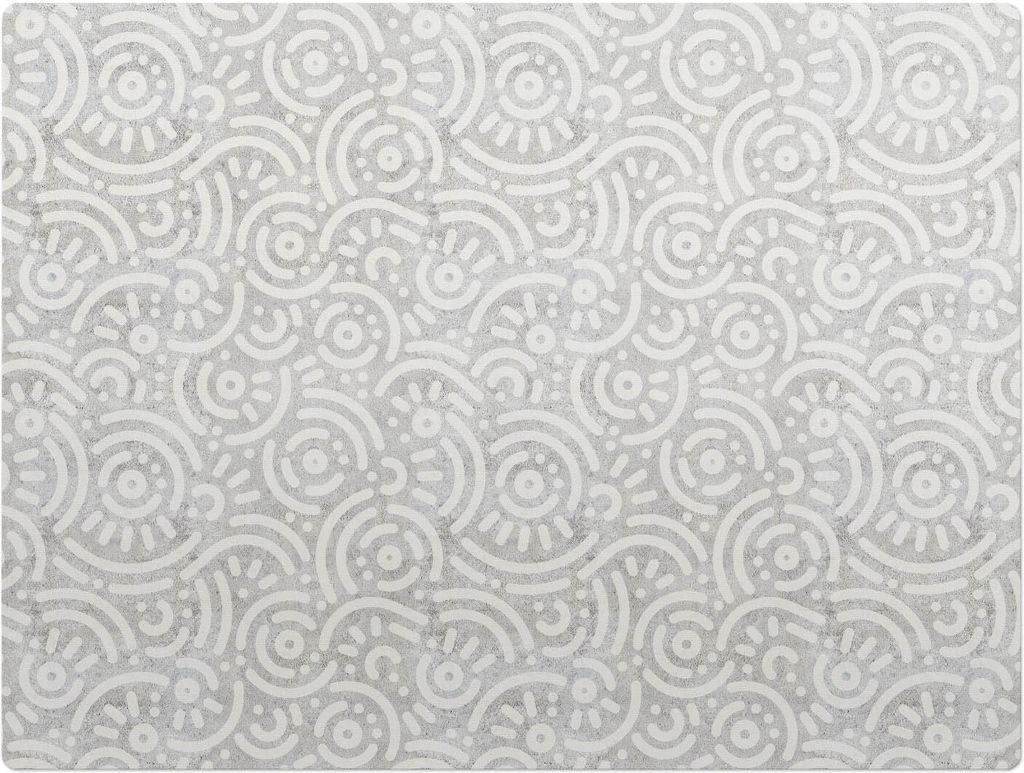 Geometrisches Retro-Muster – Bodenschutzmatte – Rutschfest – Schutzmatte für Büro – Vinylmatte – Stuhlunterlage – 120 x 90 cm
