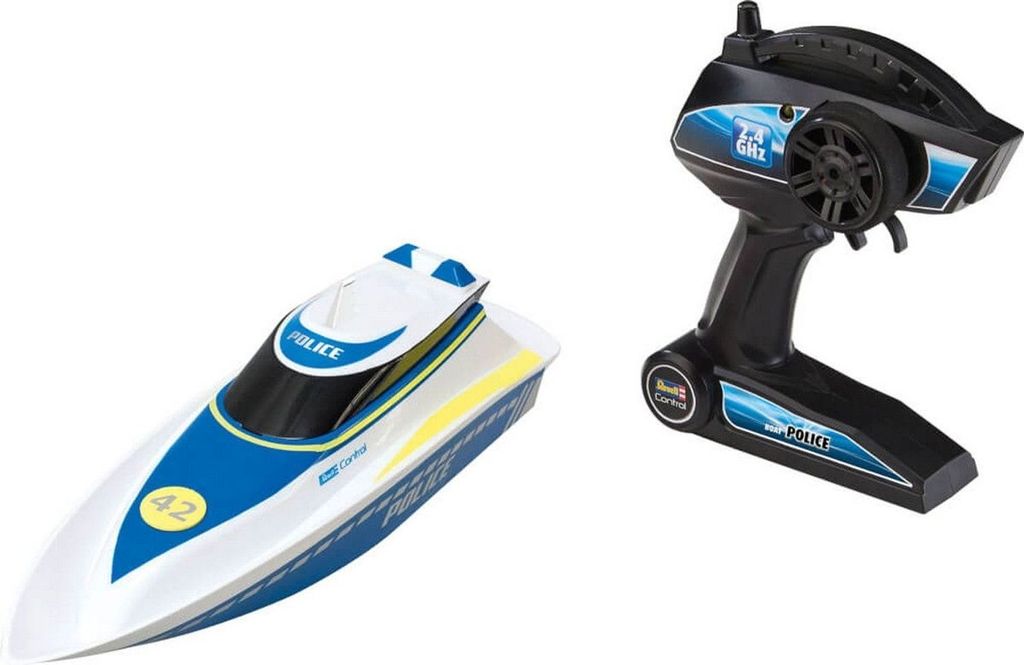 Revell Control Waterpolice RC Einsteiger Motorboot 100% RtR Immagine del prodotto 