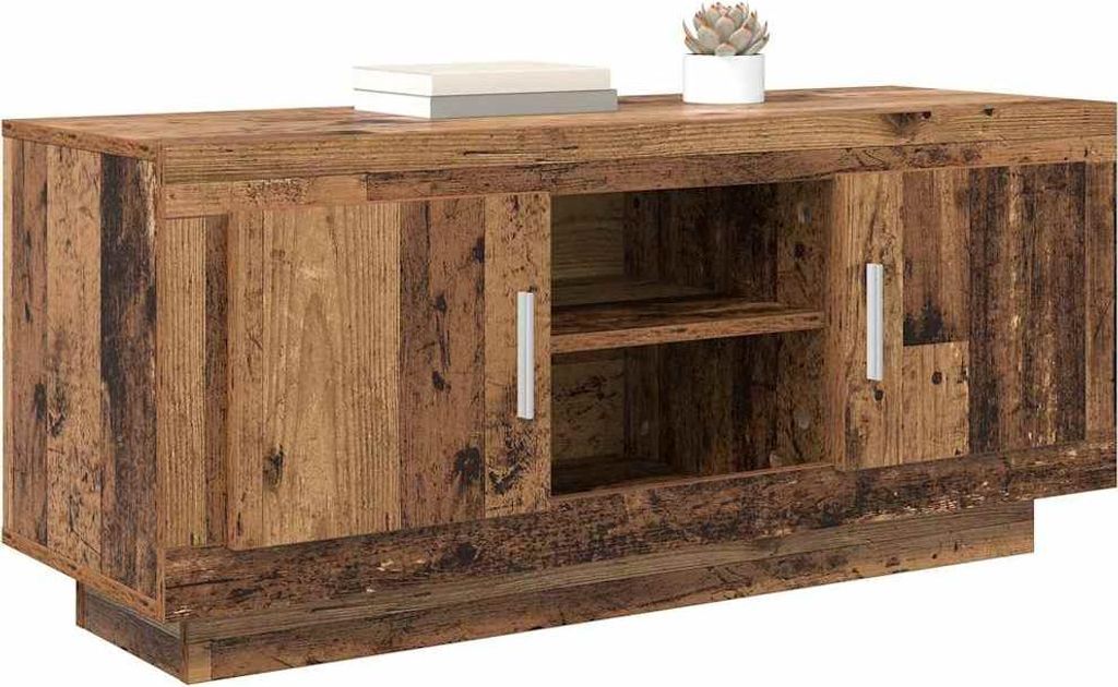 Langlebige TV-Schränk Altholz 102 x 35 x 45cm Holzwerkstoff - Möbel486573 - TV-Schränke