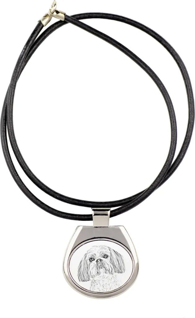 Shih Tzu - collana con cane, ciondolo personalizzato con foto, collana unica per donne e uomini del marchio Art-Dog