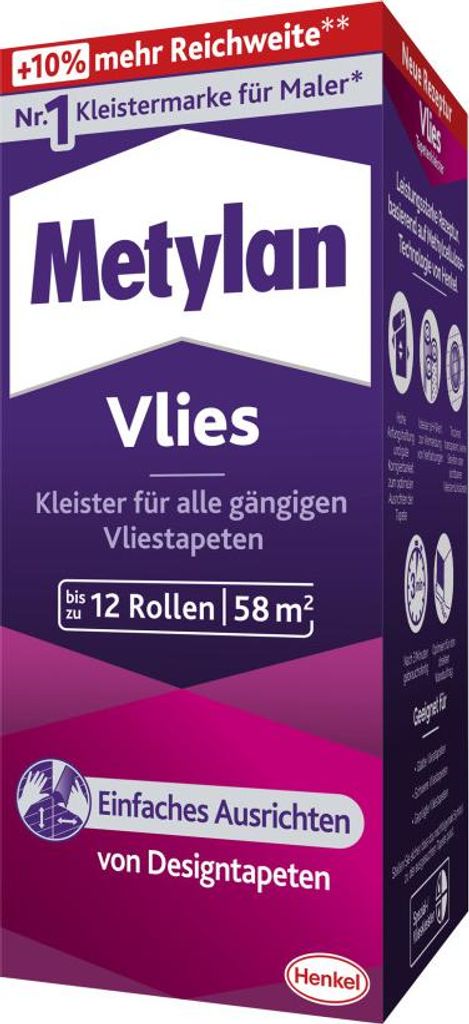 Metylan Vlies Tapetenkleister 360.0 g 1 St. Produktbild 
