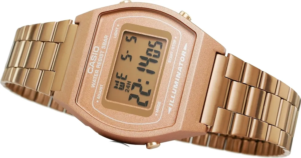 Casio B640WC-5AEF Orologio Digitale Unisex Oro Rosa - Collezione Vintage - 3