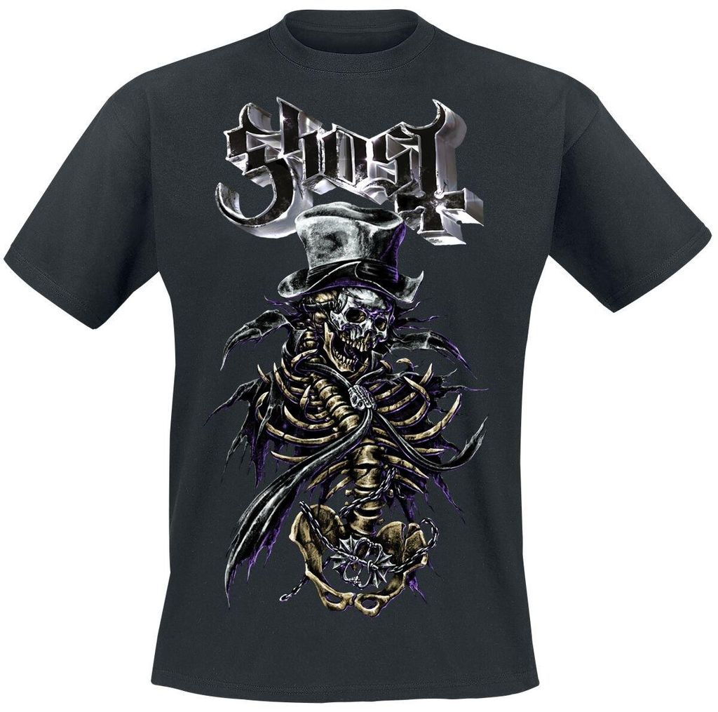 Ghost T-Shirt Herren Rattlebonez V schwarz L