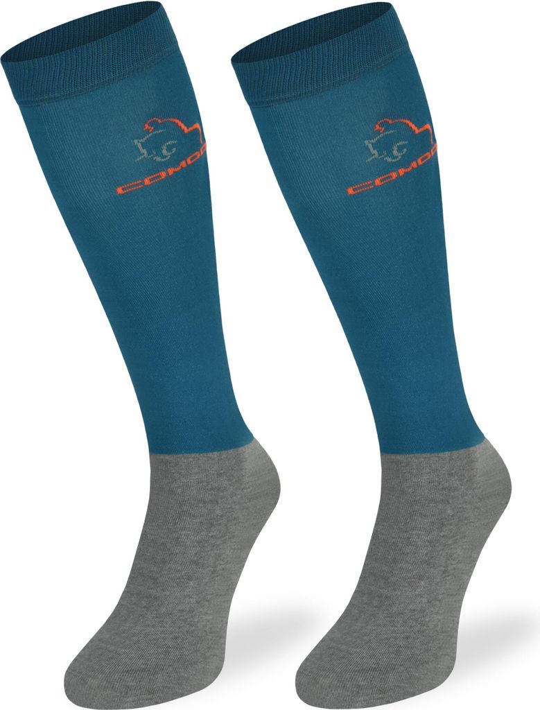 SKIETY Reitsocken aus Mikrofaser Reitsocken Damen & Kinder Kniestrümpfe - 35-38 - Petrol