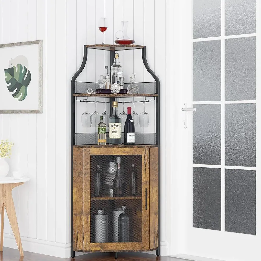 Rangement vin d'angle compact : finissez-en avec le désordre des verres - 2