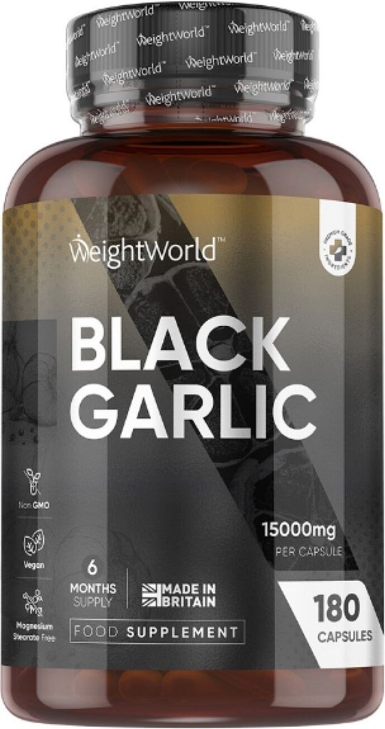 Doplněk stravy Weightworld Black Garlic, 180 kapslí Obrázek produktu 