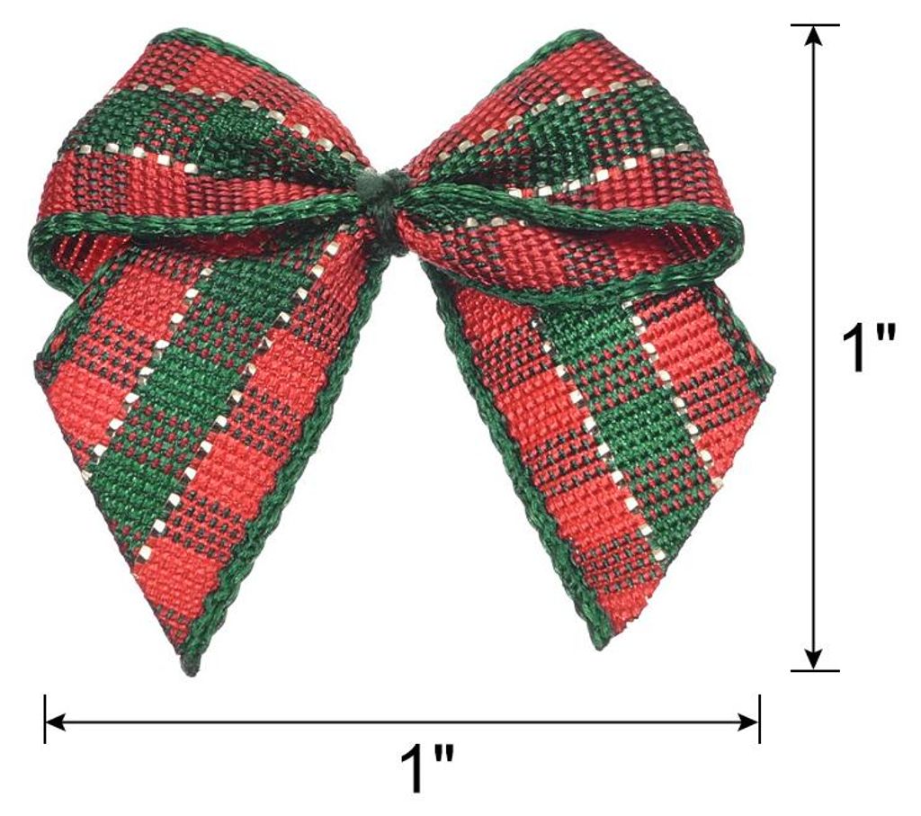 50 Stš¹ck Mini Schleifen 25mm Karierte Stoff-Satinband Klein Weihnachtsschleifen Vintage Bogen zum Basteln DIY Haar Geschenk N?hen Hochzeit Gebur...