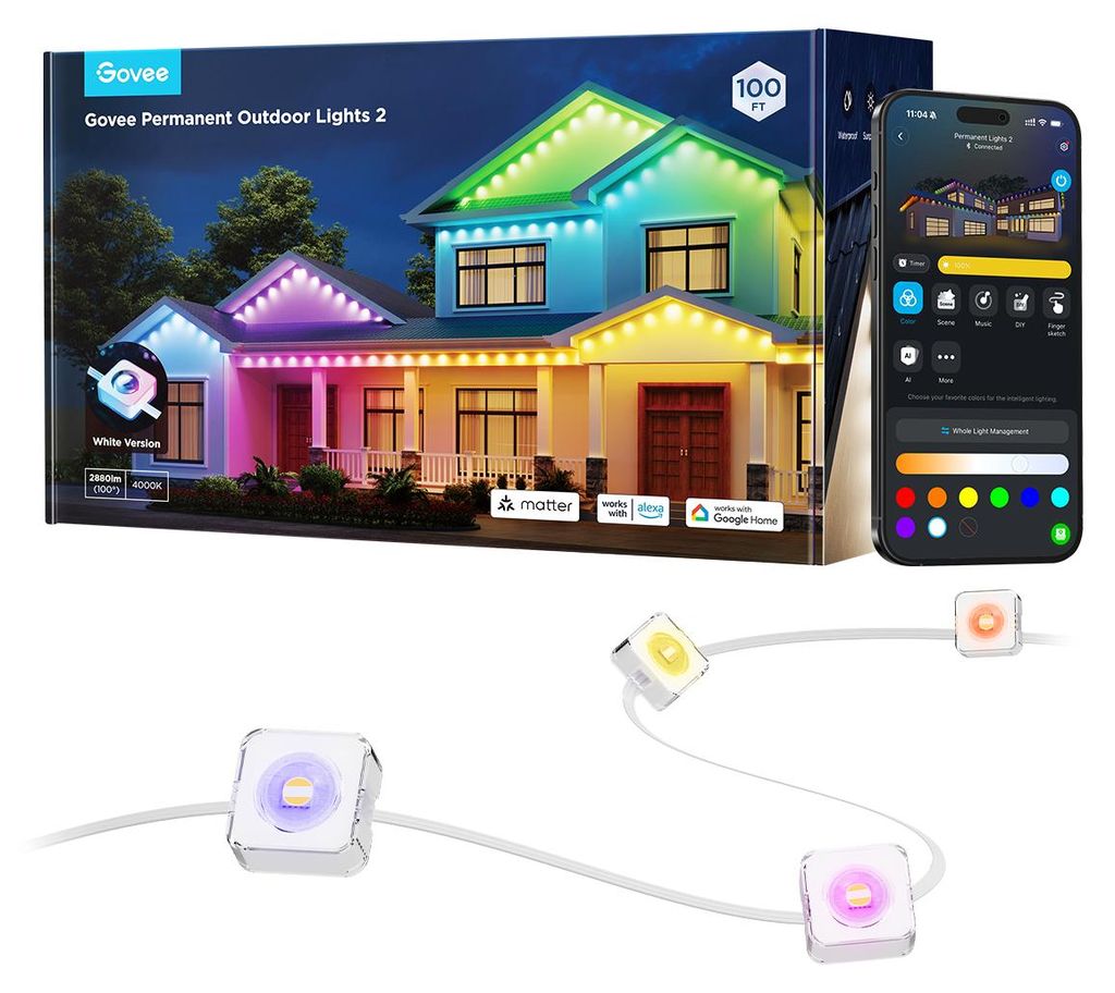 Govee Permanent Outdoor Lights 2, Inteligentné nástenné Obrázok produktu 