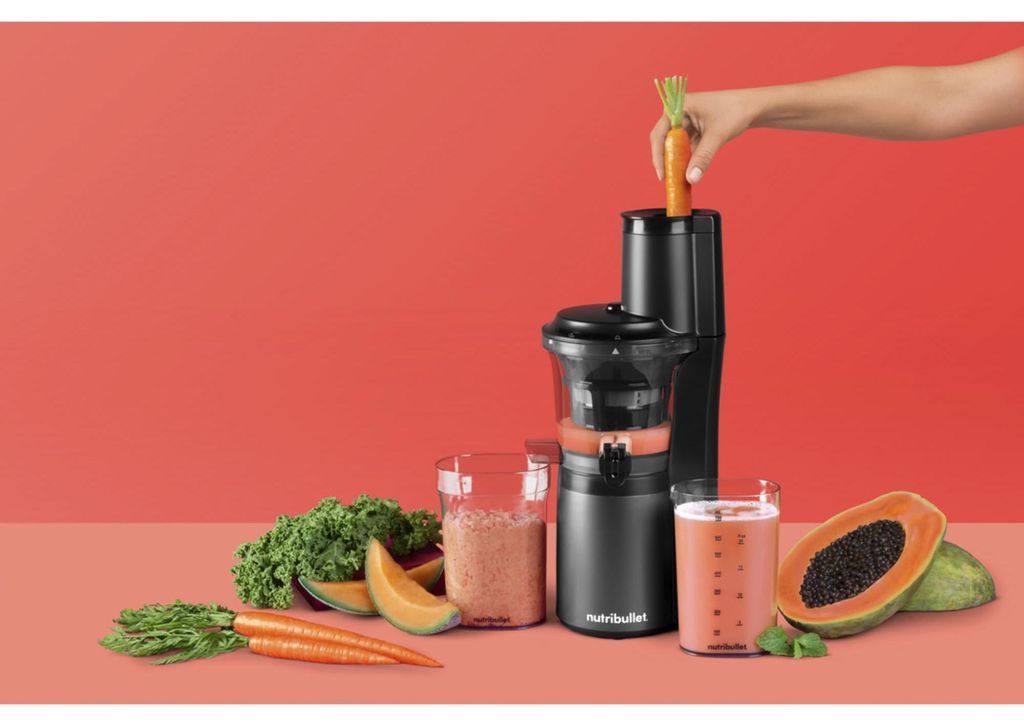 nutribullet Slow Juicer Entsafter, Kaltentsafter, Obst- und