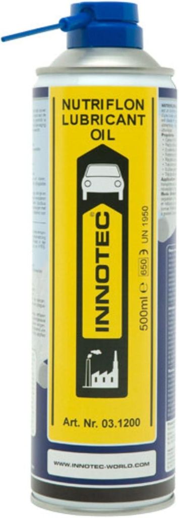 INNOTEC Nutriflon Lubricant Oil 500 ml – lebensmitteltaugliches, universelles Schmieröl mit PTFE-Zusätzen, NSF-H1 , dünner Schmierfilm