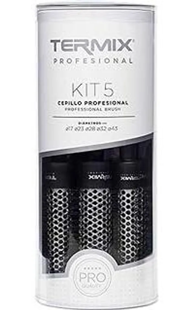 Spazzole Termix Professional Originali - Set 5 Pezzi Nero per Parrucchiere