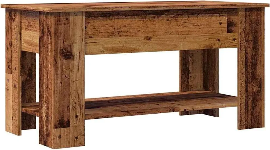 Tavolino Basso vidaXL 101x49x52 cm Effetto Legno Antico - Top Quality