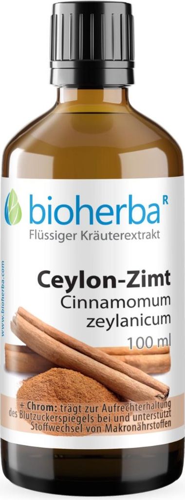 Bioherba Ceylon-Zimt Cinnamomum zeylanicum Tropfen Tinktur Produktbild 