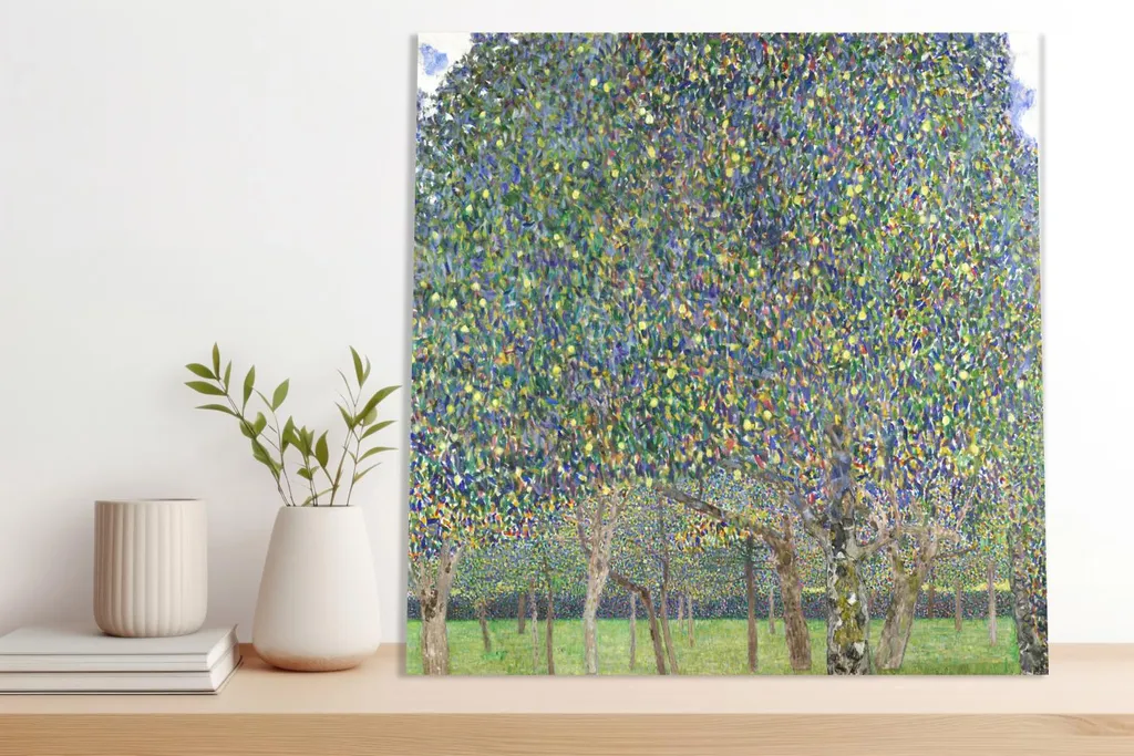 Quadro Klimt Pear Tree 70x70 cm Vintage - Must-Have per Salotto - 4