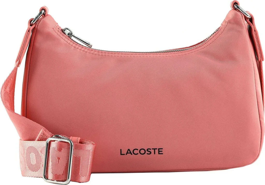 Borsa Lacoste Rosa Tourmaline Nylon Active - Hobo Bag Sporty Chic