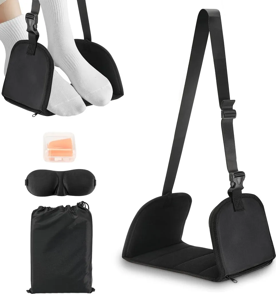 Repose-pieds avion mousse haute qualité avec support amovible souple