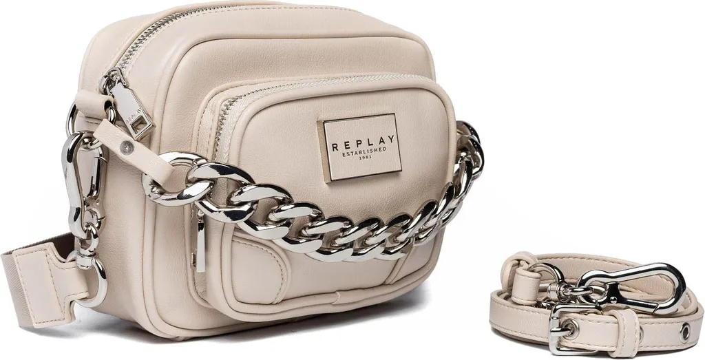 Sac bandoulière REPLAY Crystal beige idéal pour sorties et soirées