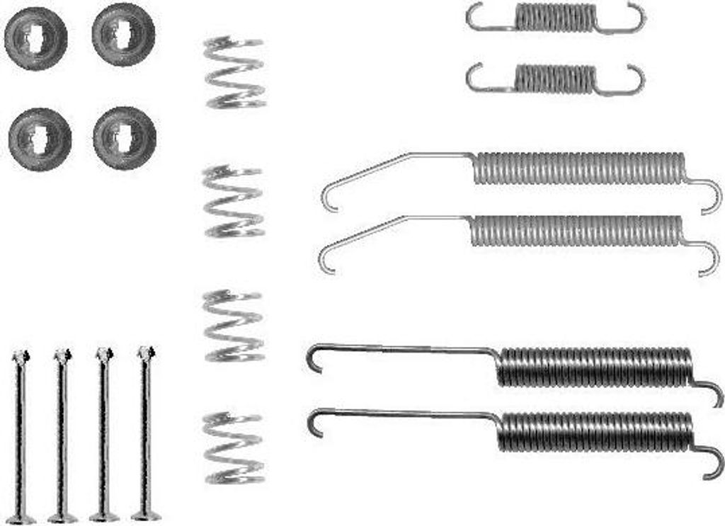 TEXTAR Zubehörsatz Bremsbacken 97031400 Hinten für MITSUBISHI L 200 / Triton Pickup (KAT, KBT) 0,154kg