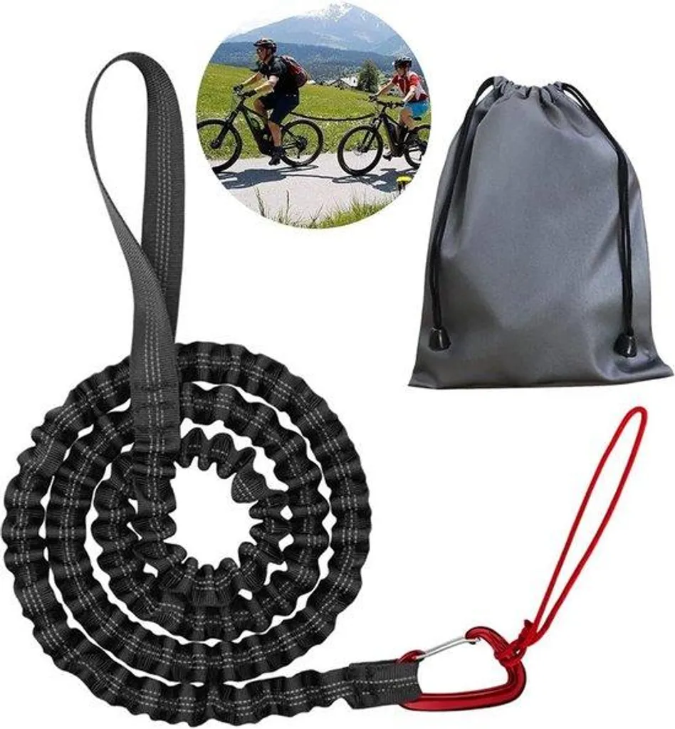 Évitez la fatigue enfant en VTT : Sangle de traction élastique 227kg