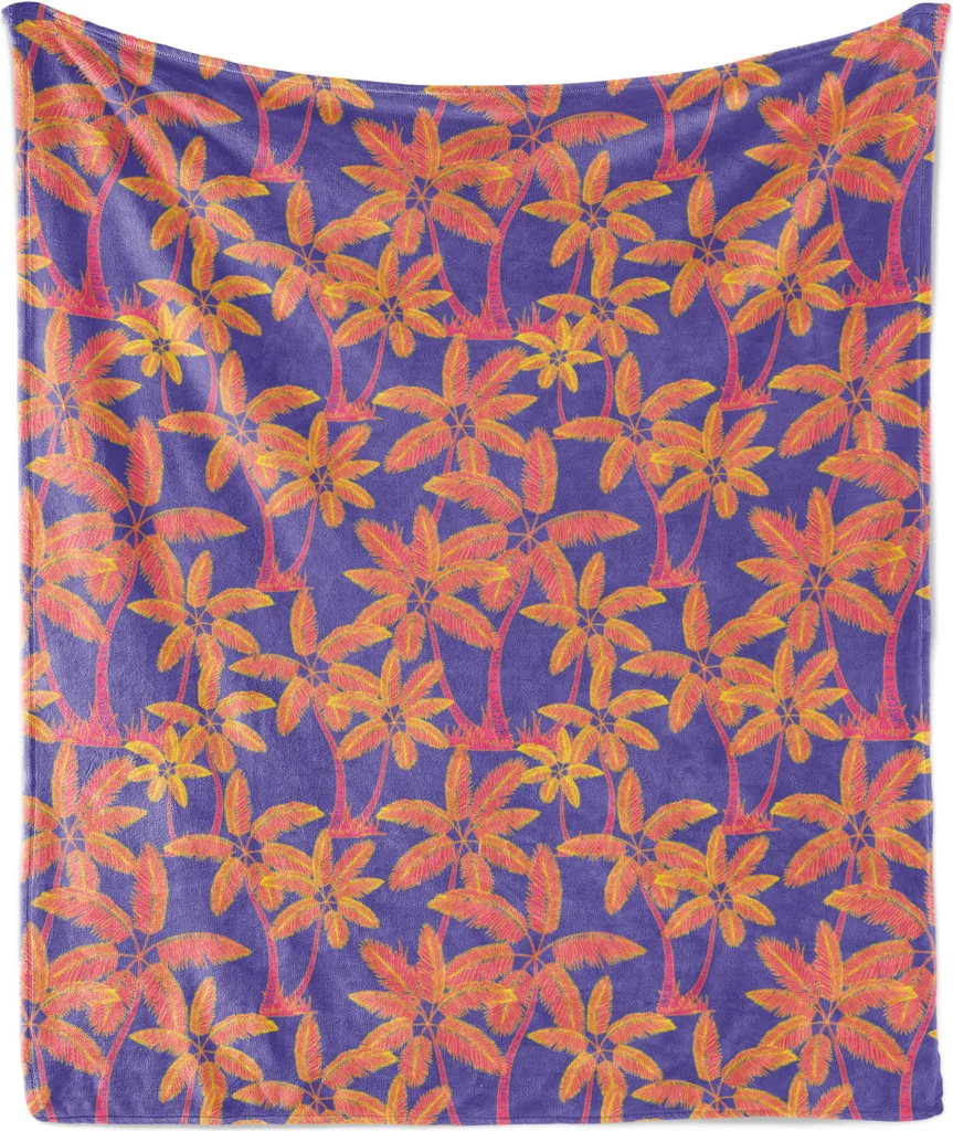 Coperta Design Tropicale ABAKUHAUS 175x230 cm - Estetica e Comfort