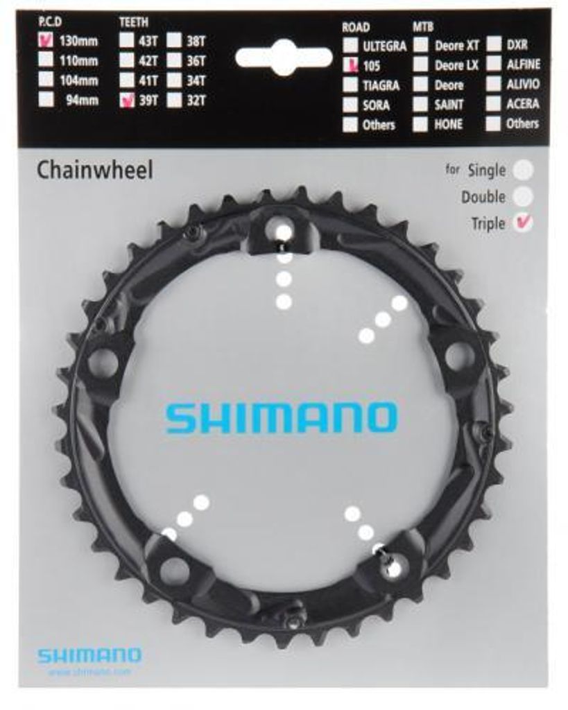 Shimano 105 FC-5703-L Kettenblatt 10-fach schwarz Obrázek produktu