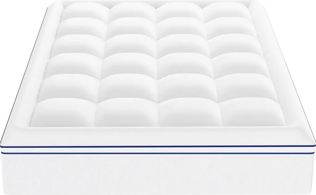 Surmatelas lavable en fibres épaisseur 25,4 mm pour grand lit Queen