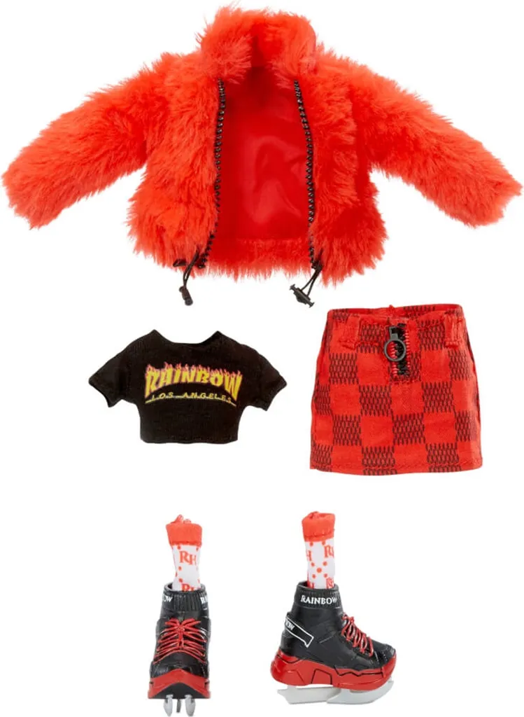 Poupée Rainbow High Ruby Anderson Hiver : Jouet Robuste et Multi-Accessoires - 5