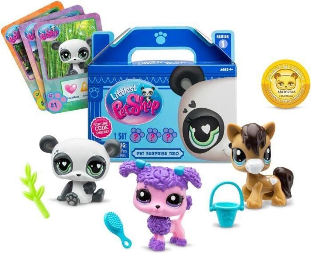 Littlest Pet Shop 3er Überraschungspackung, Sammelfiguren mit Wackelköpfen, Generation 7, 4+ Jahre
