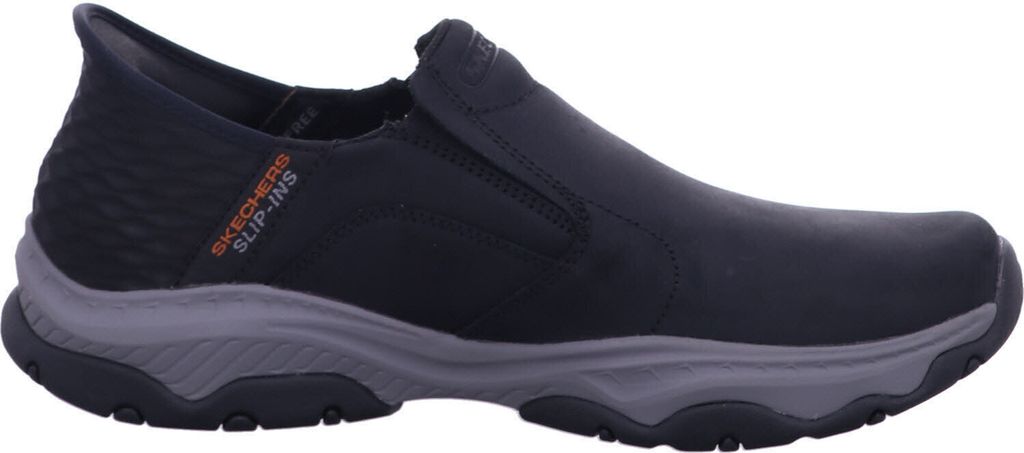 Skechers slip-in scarpe da uomo LANIGAN pelle nera tessile