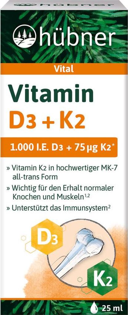 Vitamin D3 + K2 Tropfen 25ml 2er Pack