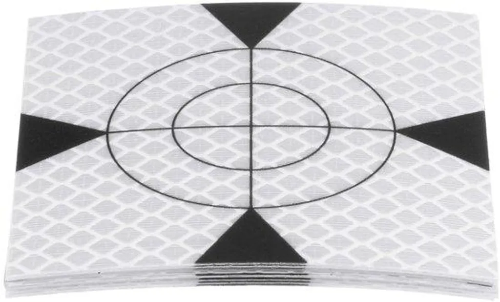 Réflecteurs autocollants blancs 80 mm lot de 10 pour visée optique