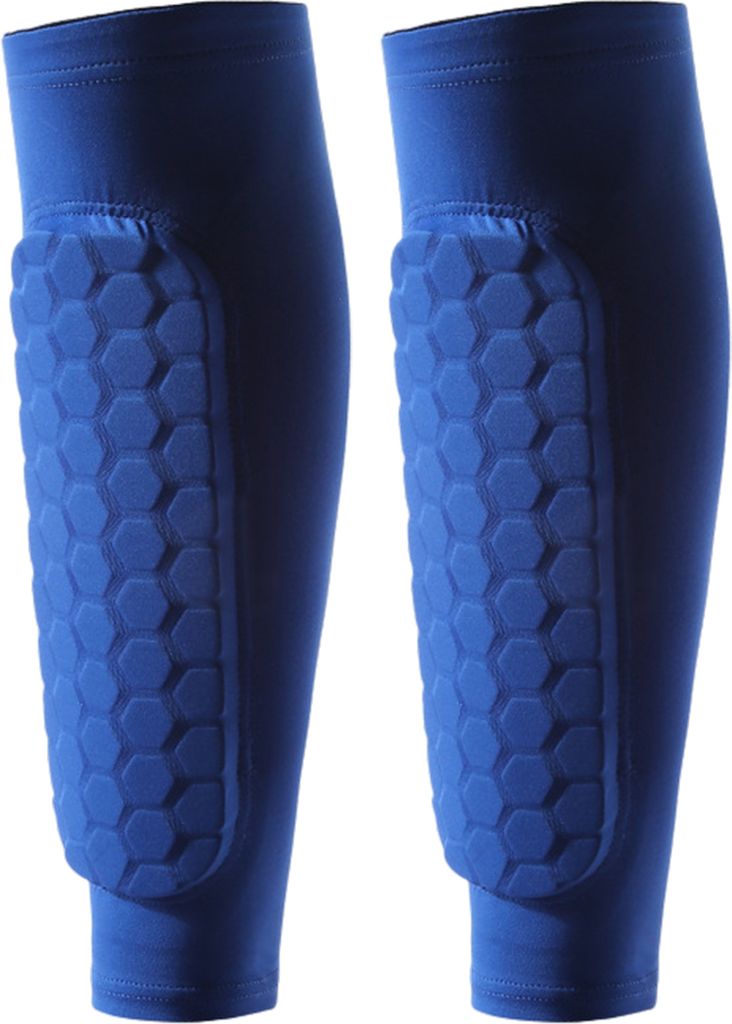 1 Stück/2 Stück Fußball-Schienbeinschoner, Wadenkompressionsärmel mit Wabenpolstern, Schienbeinkantensyndrom-Stützen für Erwachsene und Kinder