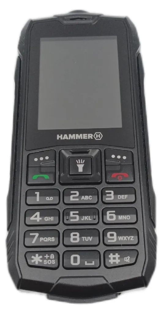 Téléphone Portable Extérieur Hammer Basalt Robuste pour Randonnée Noir