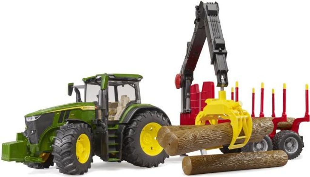 BRUDER John Deere 7R 350 m remorque à dos 03154 - BRUDER Image du produit 