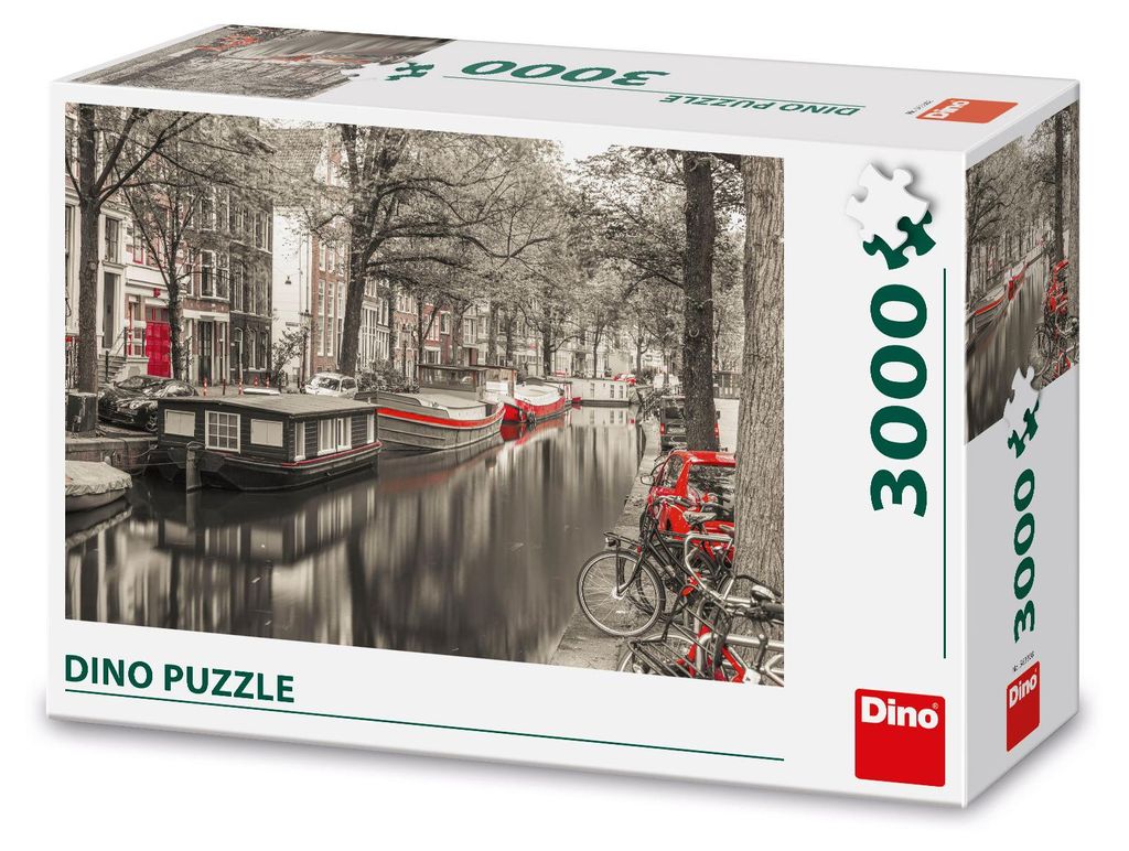 Puzzle Dino: Il Canale di Amsterdam, 3000 pezzi Immagine del prodotto 