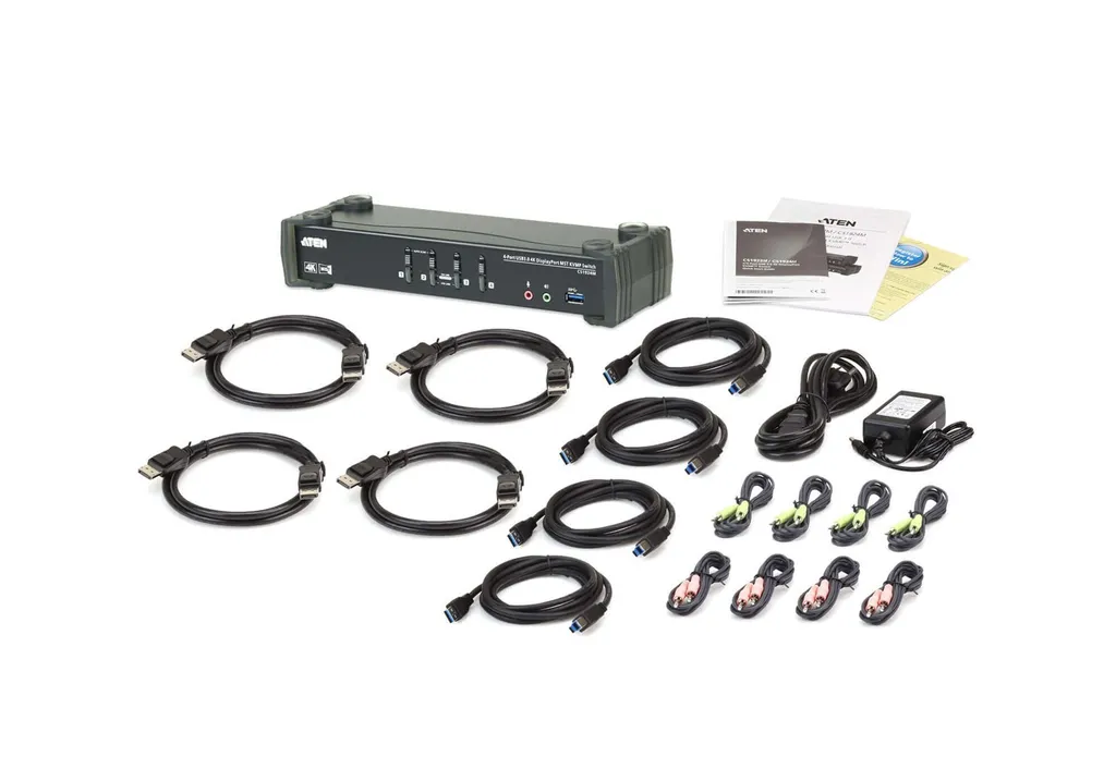 Fini les Câbles : Switch KVM 4 Ports DisplayPort 4K avec Hub USB 3.0