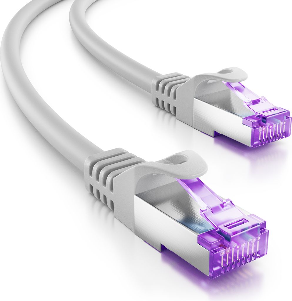 deleyCON 20m CAT7 Netzwerkkabel - 10 Gigabit - RJ45 Patchkabel Ethernet Kabel (Kupfer, SFTP PiMF Schirmung) - für Highspeed LAN DSL Switch Modem R...