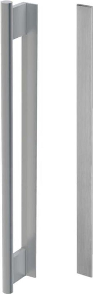 Griffwerk LUCIA GST -Edelstahl matt-Optik Griffstange mit Griffleiste einseitig -Sensat. -für Glas -Länge: 450mm